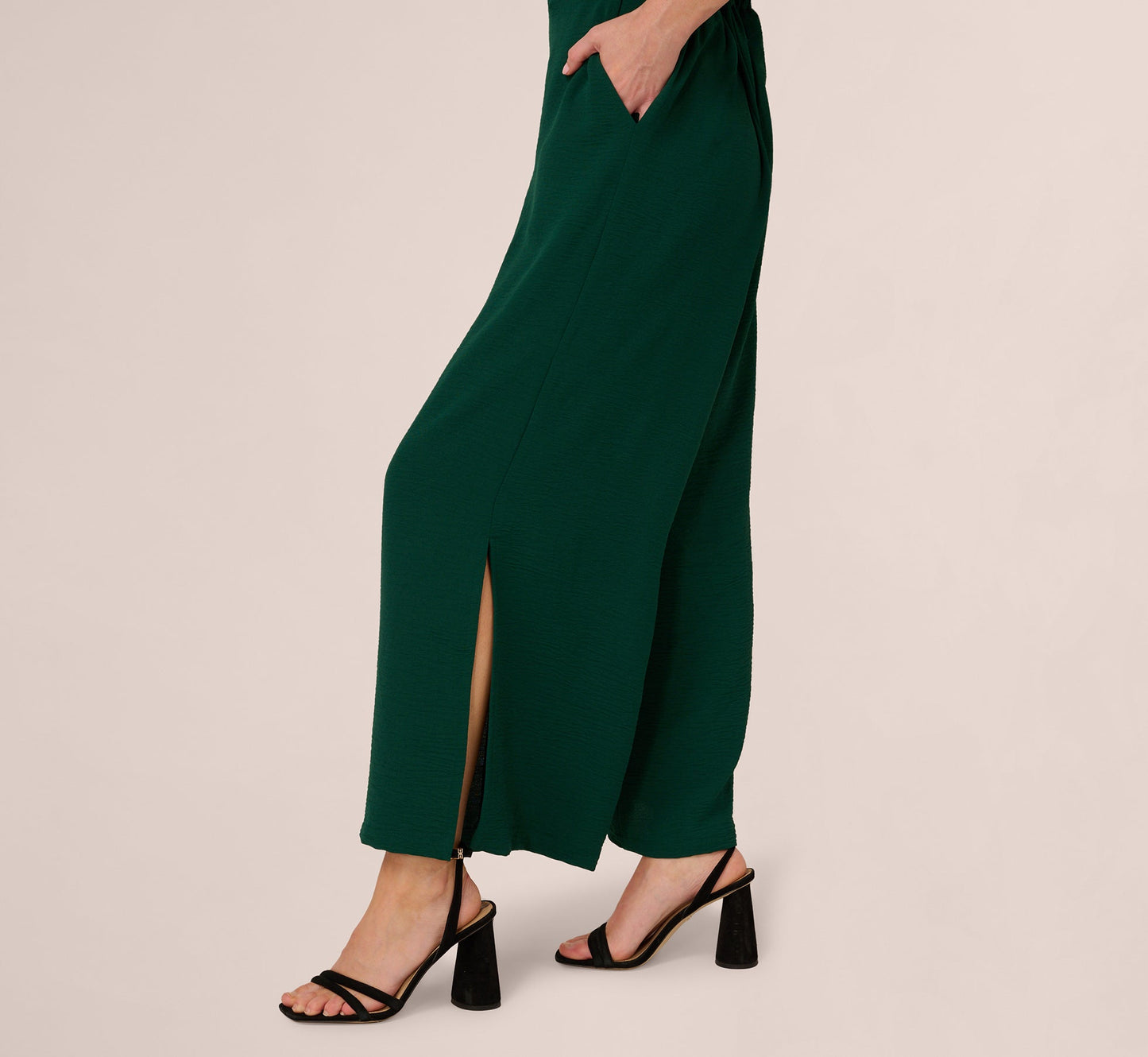 Short Sleeve Top And Wide Leg Pant Airflow Set In Botanical Garden