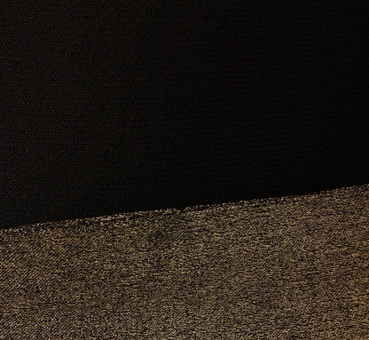 Jersey Metallic Combo Short Dress In Black Gold