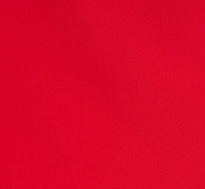 Puff Sleeve Midi Dress With Flounce Hem In Scarlet