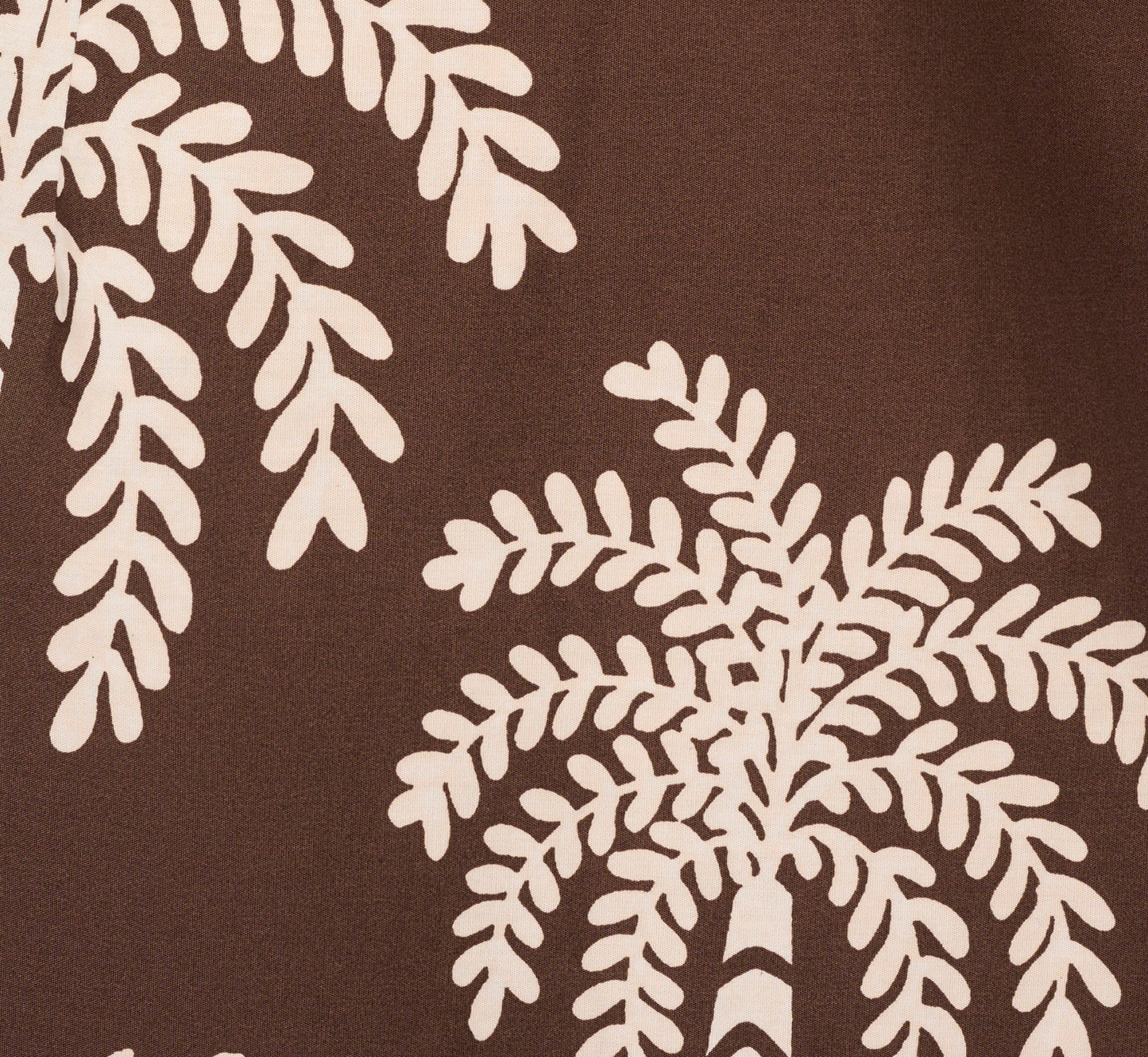 Sleeveless Bow Front Palm Tree Sundress In Brown Ivory