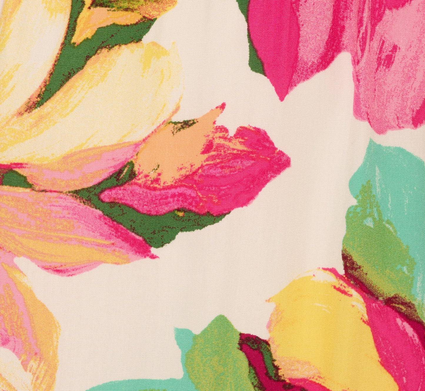 Puff Sleeve Flounce Mini Dress In White Multi