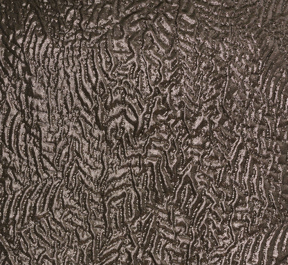 Strapless Drop Waist Metallic Midi Dress In Gunmetal