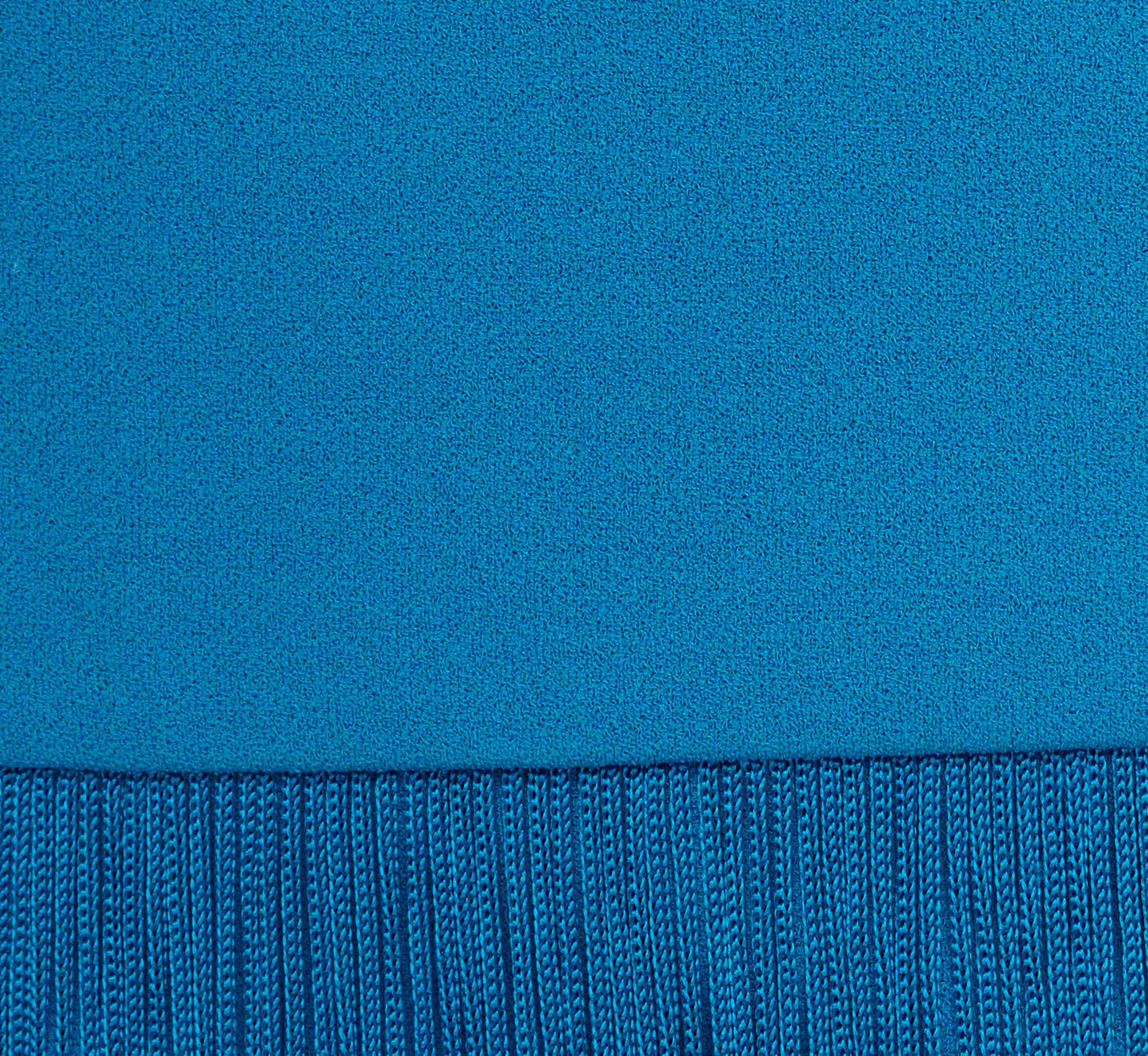 Crepe Fringe Dress With Double Spaghetti Straps And V Back In Deep Cerulean