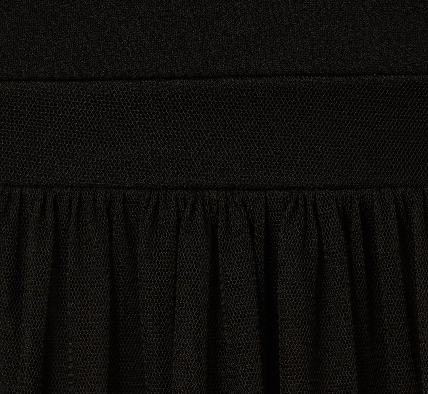 Sleeveless Notch Neck Tiered Mesh Gown In Black