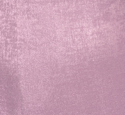 One Shoulder Foil Draped Popover Gown In Light Purple