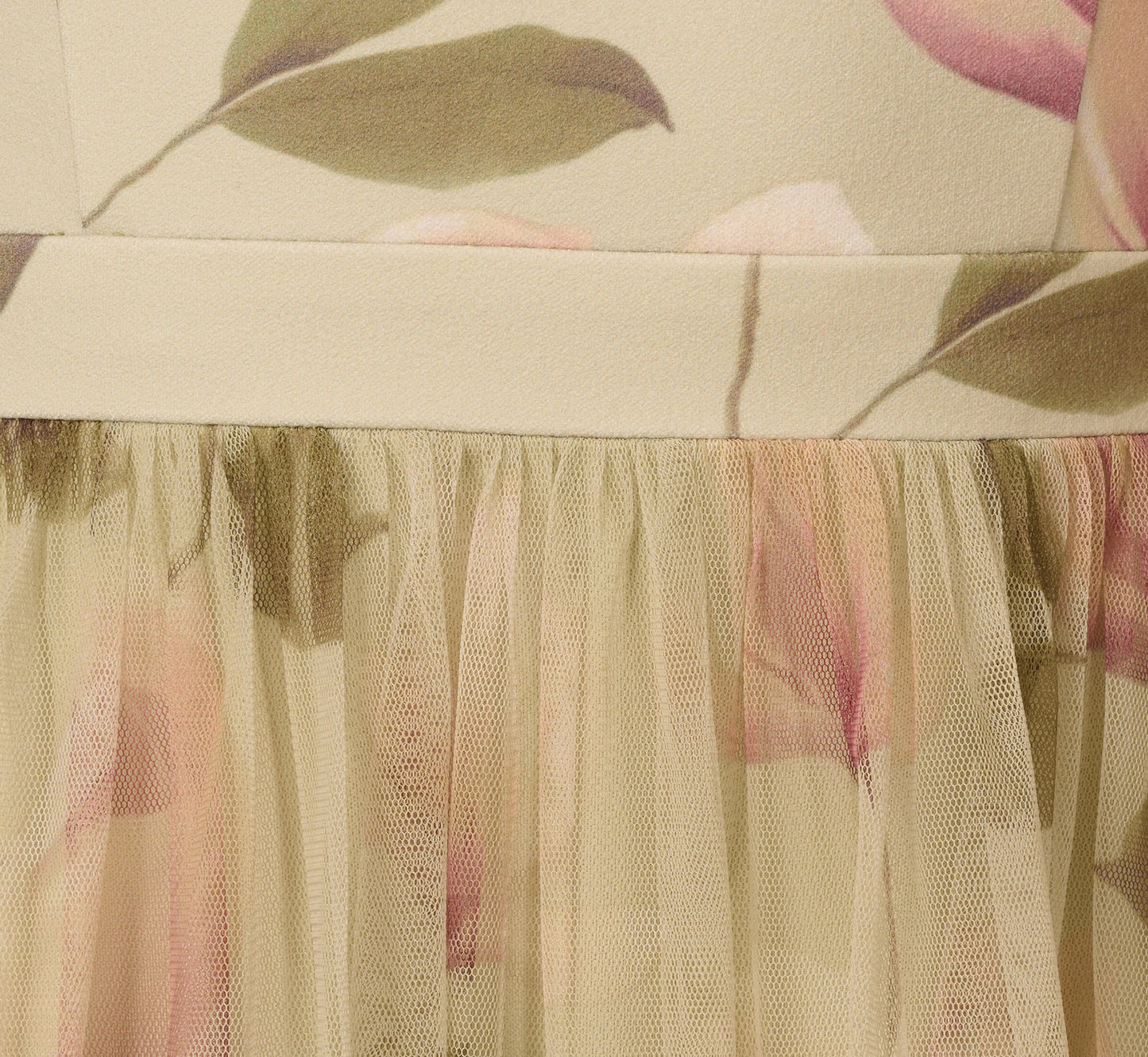 Sleeveless Square Neck Floral Tiered Midi Dress In Green Multi