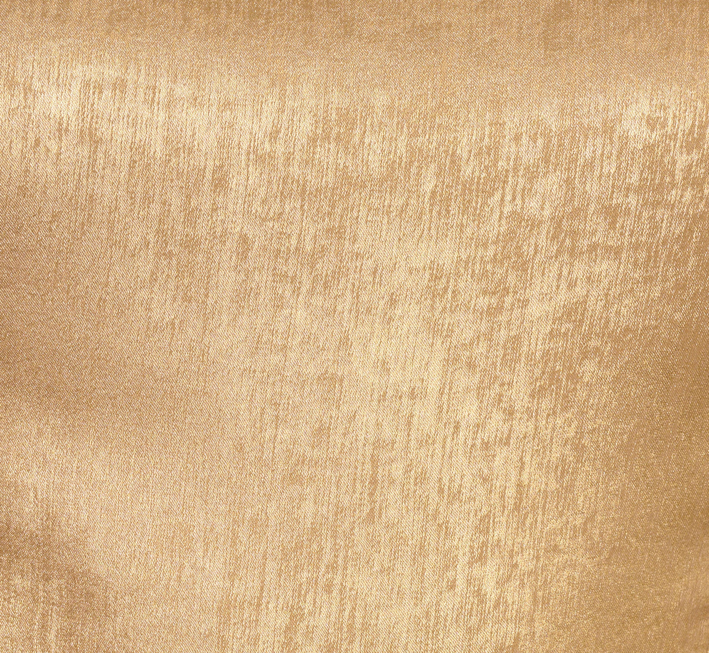 Foiled Sleeveless Beaded Collar Overlay Romper In Light Gold