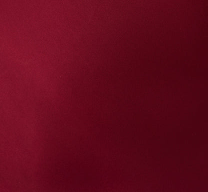 Strapless Scarf Chain Satin Dress In Crimson Haze