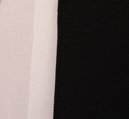 Plus Size Colorblock Jumpsuit With Skirt Overlay In Black Ivory