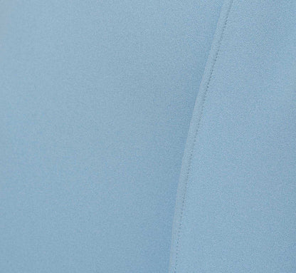 Plus Size Knit Crepe Bow Sheath Dress With Three Quarter Sleeves In Blue Mist