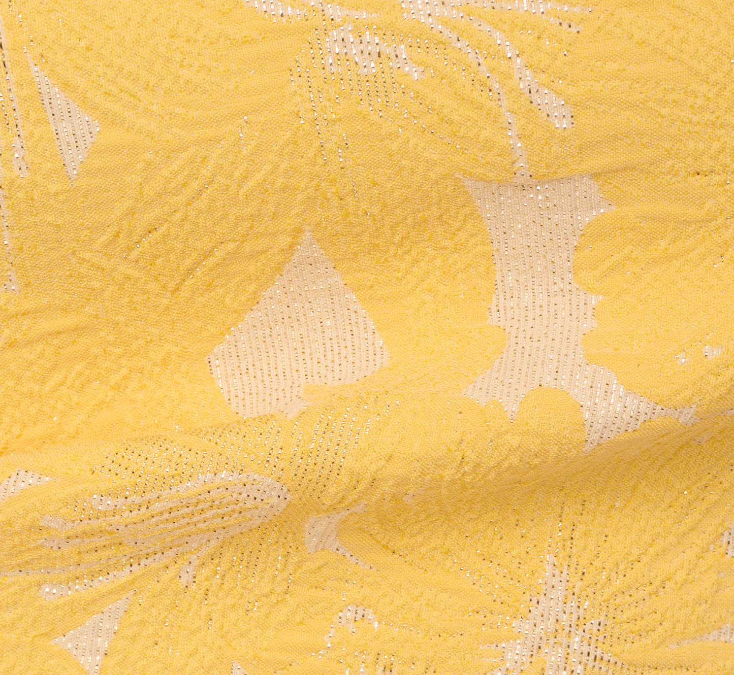 Hibiscus Jacquard Sheath Dress With Tucked Details In Sun