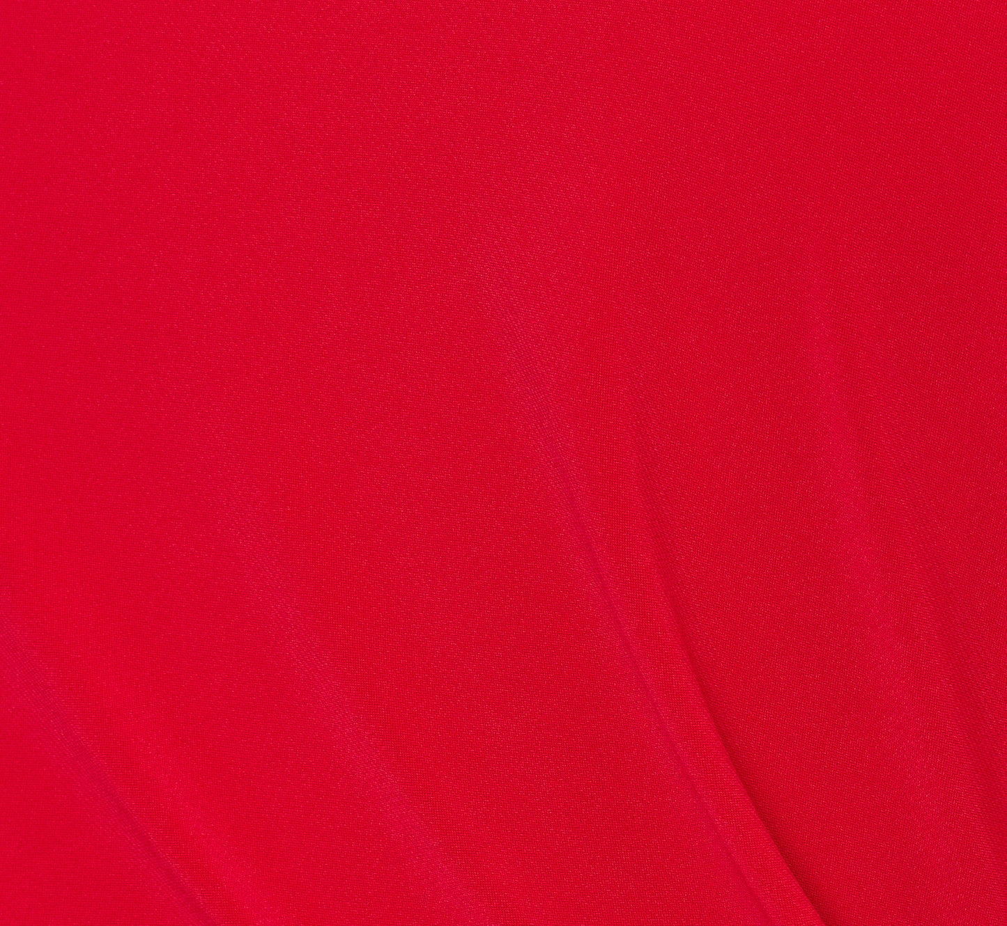 Plus Size Long Sleeve Draped Jersey Dress With Beaded Cuffs In Hot Ruby