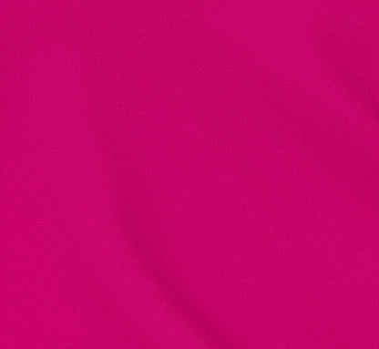 Plus Size Crepe Faux Wrap Sheath Dress With Floral Accent Short Sleeves In Pink Flambe