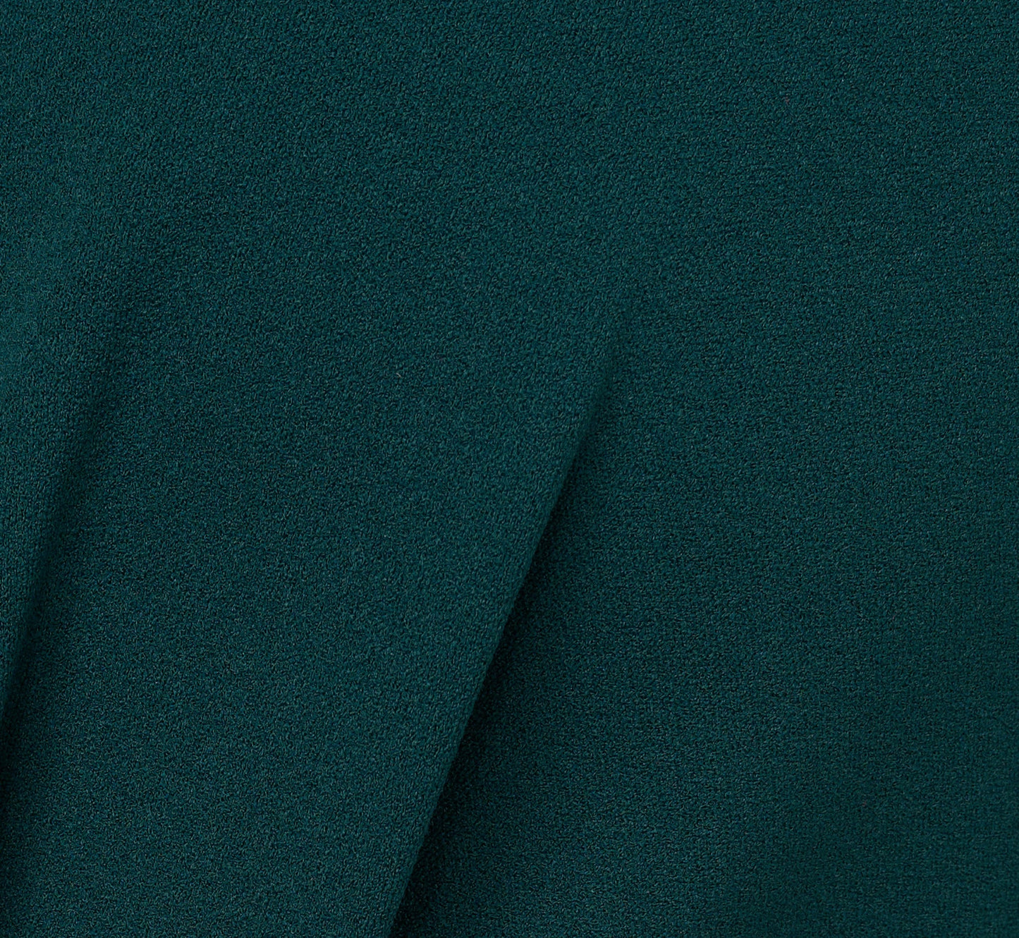 Three Quarter Sleeve Pleated Midi Dress With Tie Waist In Hunter