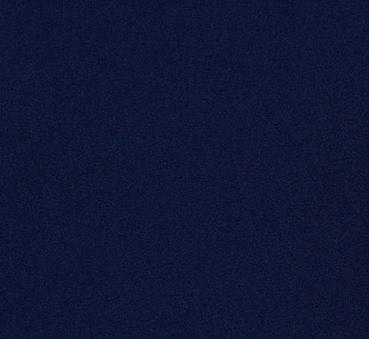 Knit Crepe Wide Leg Jumpsuit With Bell Sleeves In Navy Sateen