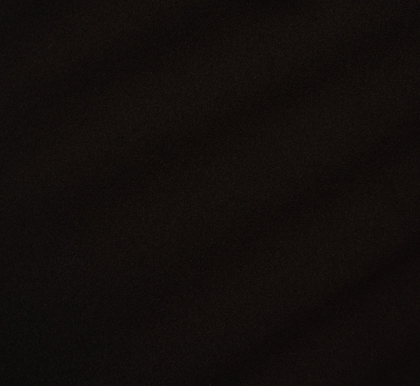 Three Quarter Sleeve Trapeze Dress With Ruffle Mock Neck In Black