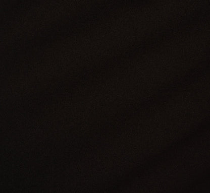 Three Quarter Sleeve Trapeze Dress With Ruffle Mock Neck In Black