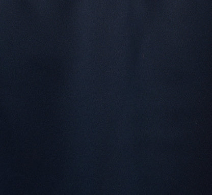 Sleeveless Satin Draped Short Dress In Dark Navy