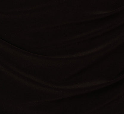 Cap Sleeve Jersey Tuxedo Sheath Dress In Black