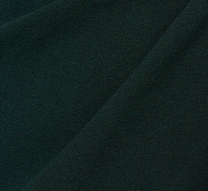 Flutter Sleeve Faux Wrap Jumpsuit In Dark Green