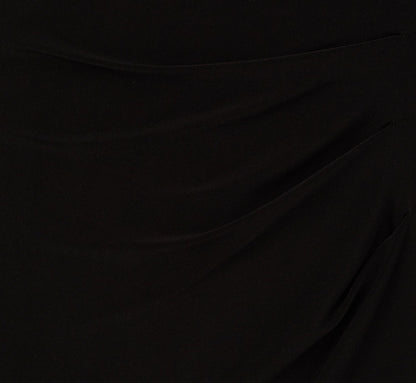 Bell Sleeve Jersey Sheath Dress In Black