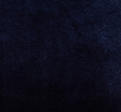 Long Sleeve Drop Waist Velvet Taffeta Dress In Midnight