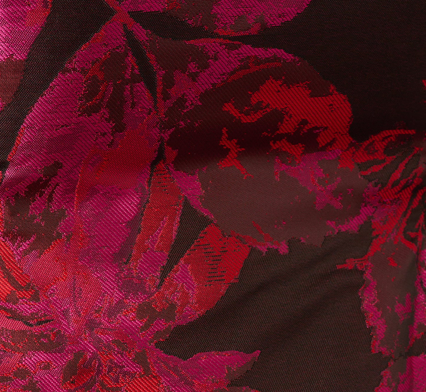 Sleeveless Chrysanthemum Floral Jacquard Midi Dress In Pink Multi