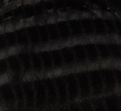 Faux Fur Cape In Black