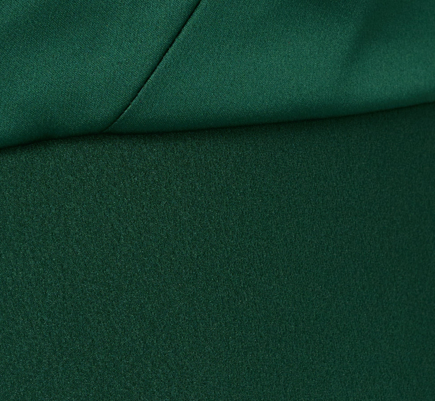 One-Shoulder Long Satin Crepe Mermaid Gown In Deep Forest