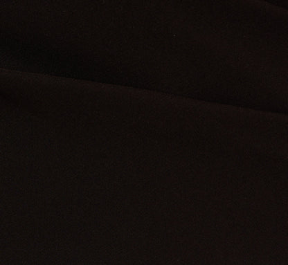 Crepe Wide Leg Jumpsuit With Bead And Feather Accents In Black