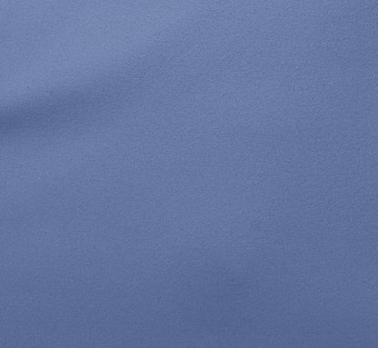 Stretch Crepe One Shoulder Mermaid Gown With Bow Accent In French Blue