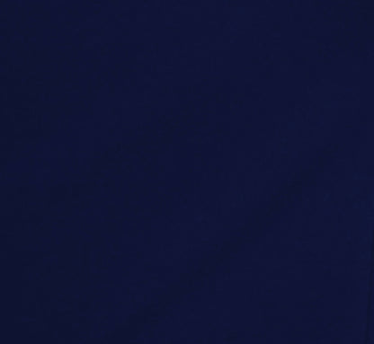 Stretch Crepe One Shoulder Mermaid Gown With Bow Accent In Navy Sateen