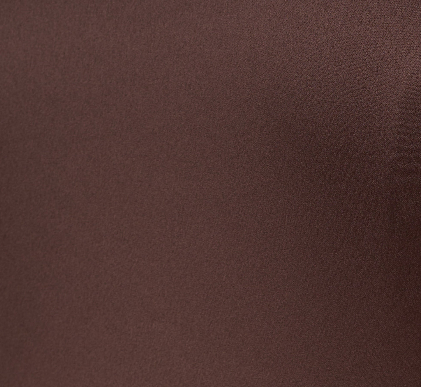 Satin Halter Mermaid Gown With Ruffle Trim In Dark Brown