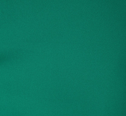 Asymmetrical Draped Column Gown In Emerald