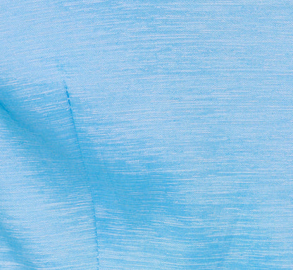 Three Quarter Sleeve Taffeta Midi Shirt Dress In Bluebell