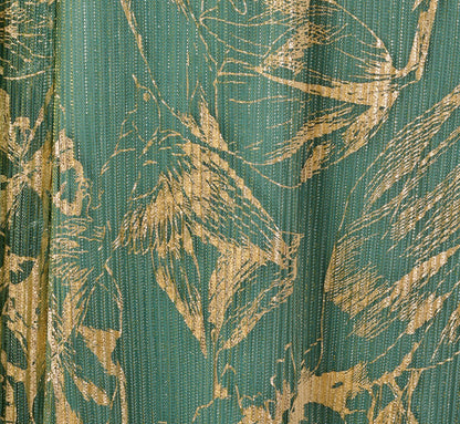 Sleeveless Metallic Crinkle Midi Dress In Sage Gold