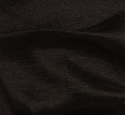 Long Sleeve Taffeta Tuxedo Gown In Black