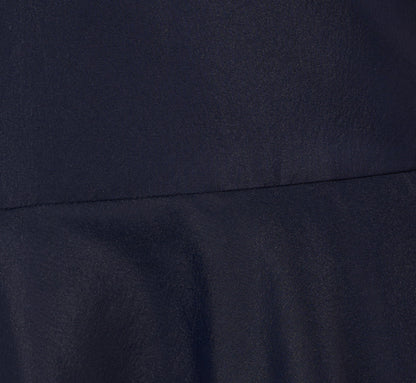 Lace Organza Halter Ballgown In Navy