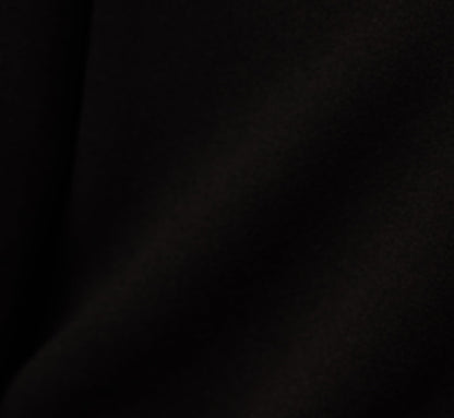 Plus Size Knit Crepe Long Sleeve Blazer Dress With Feather Trim In Black