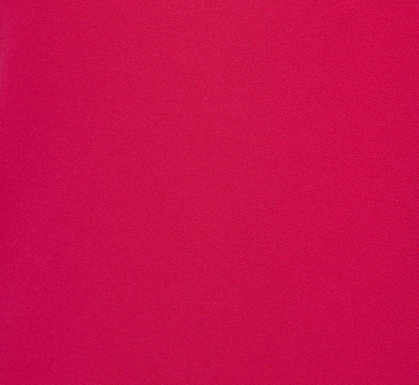 Knit Crepe One Shoulder Long Sleeve Dress With Feather Accents In Bright Rose